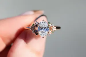 enchanted forest 1ct oval lab diamond