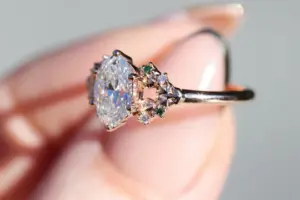 enchanted forest 1ct oval lab diamond