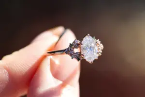 enchanted forest 1ct oval lab diamond