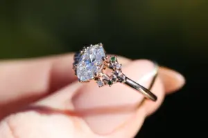 enchanted forest 1ct oval lab diamond