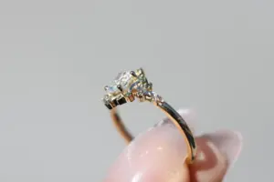 briar halo moon with 7x5mm oval lab diamond